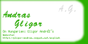 andras gligor business card